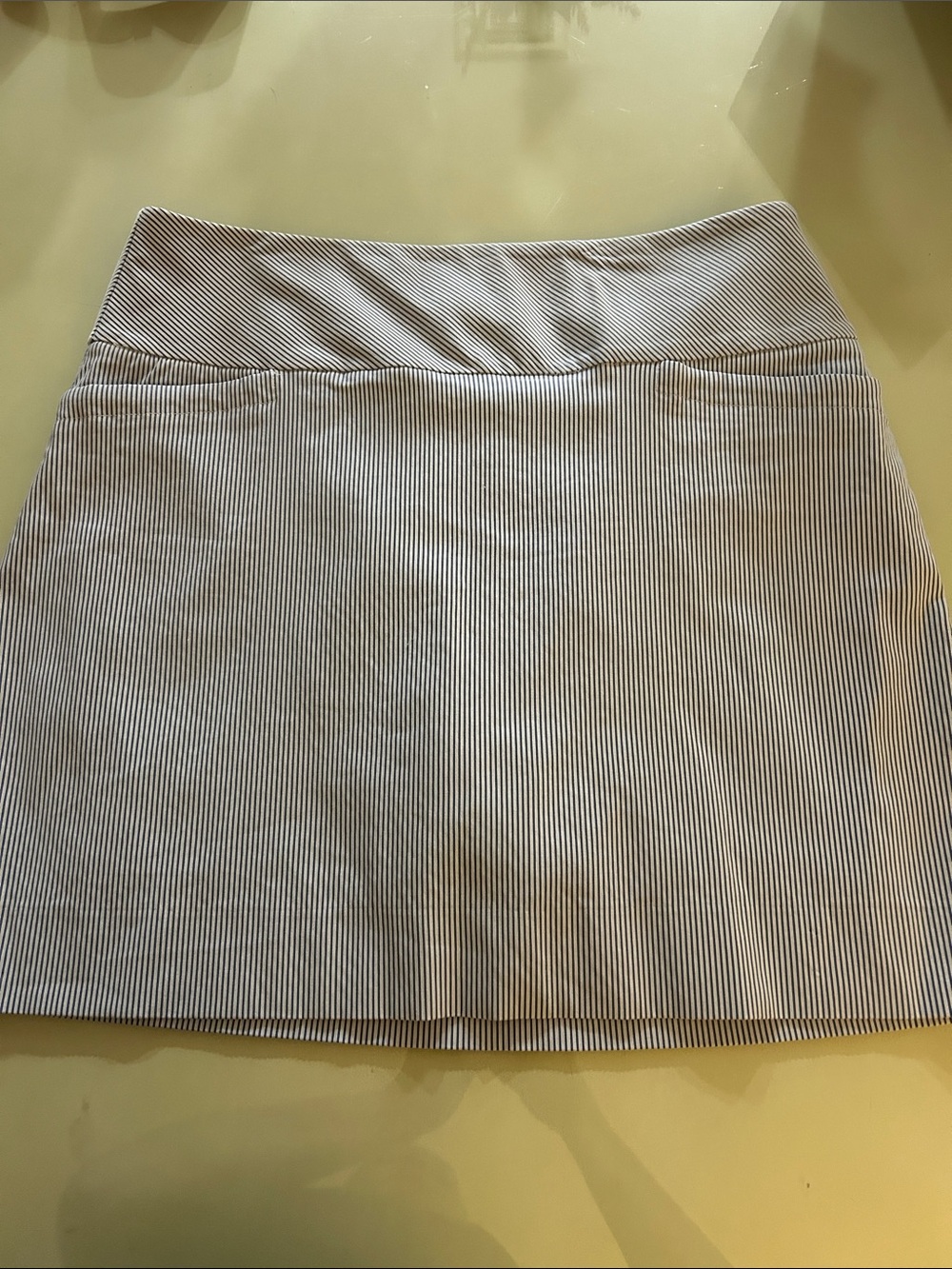 Striped Blue & White Tennis Skirt/Skort